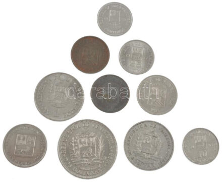 Venezuela 1967-1998. 5c-10B (10xklf) T:1-2- Venezuela 1967-1998. 5 Centavos - 10 Bolívares (10xdiff) C:UNC-VF