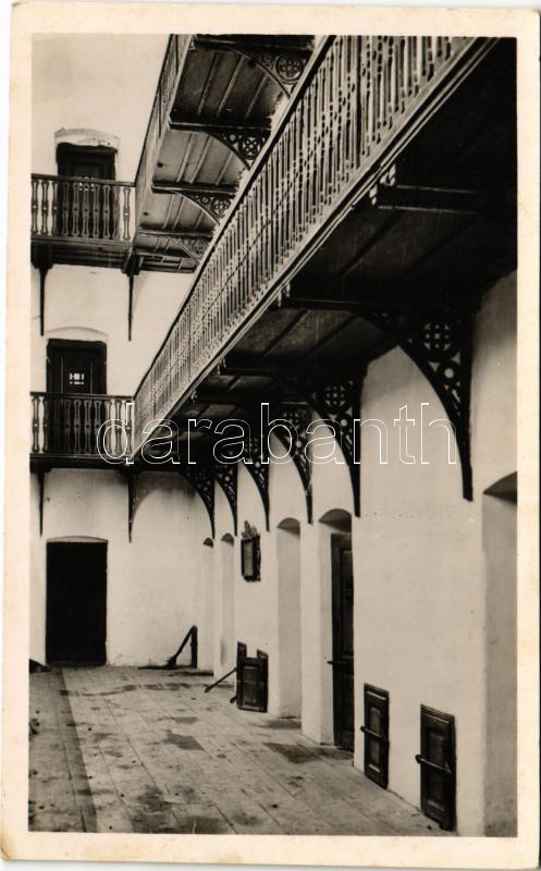 Szamosújvár, Gherla; Régi Rákóczy vár bejárata. Rácz István kiadása / old castle entry