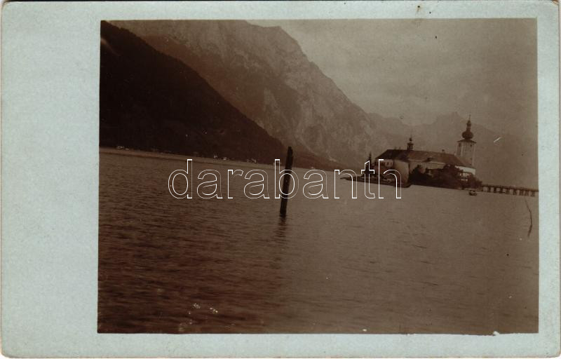 Gmunden, Traunsee, Schloss Ort / János főherceg kastélya a Traun-tó szigetén / castle. photo