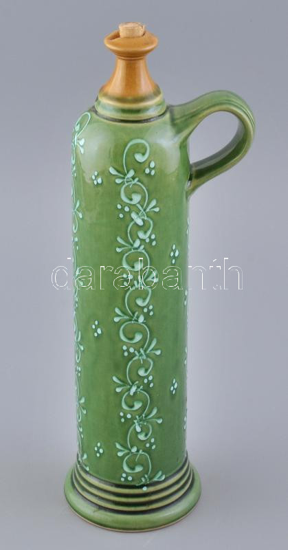 Barakonyi jelzéssel, népi füles palack, hibátlan, m: 34 cm