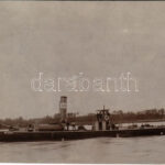 1916 Német Neckar gőzös / German steamship. photo