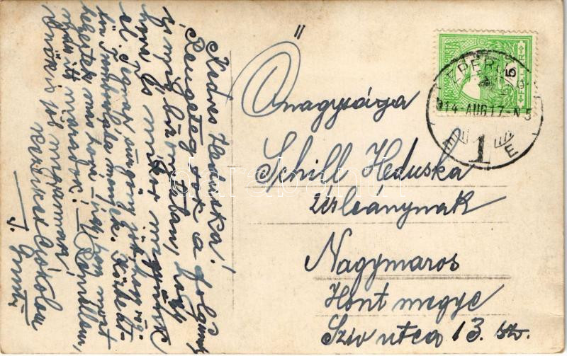 1914 Eperjes, Presov; osztrák-magyar katonák csoportképe / Austro-Hungarian K.u.k. military photo - Image 2