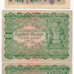Ausztria 1922. 20K + 100K (2x) T:III Austria 1922. 20 Corona + 100 Corona (2x) C:F