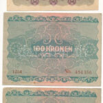Ausztria 1922. 20K + 100K (2x) T:III Austria 1922. 20 Corona + 100 Corona (2x) C:F - Image 2