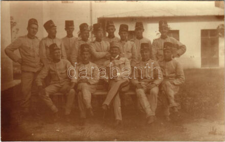 Első világháborús sztrák-magyar katonák csoportképe / WWI Austro-Hungarian K.u.k. military photo