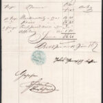 1862 Kétlapos nyugta Kittsee-Köpcsény okmánybélyeggel és negatív bélyegzőkkel - Image 3