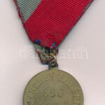 1896. 'Az ezredév emlékére - 896-1896 / Makó Város Képviselete' bronz érem mellszalagon (29mm) T:1-,2 - Image 2