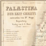 1850 Palesztina, Dr. Stepp. Regensburg, kis foltokkal, szélén kis szakadás, 37x24cm - Image 2