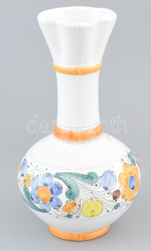 Habán jellegtű kerámia kancsó, jelzés nélkül, kopott, m: 24 cm - Image 2