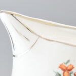 3db Zsolnay teás kínáló, matricás porcelán, jelzett, kopott, m: 13-17 cm - Image 4