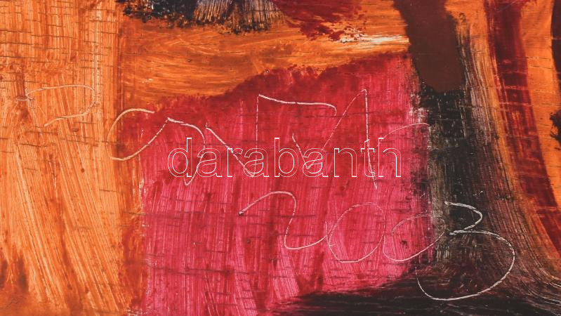 Csepeli Németh Miklós (1934-2012): Arcok és alakok, 2003. Olaj, falemez, jelezve balra lent, 52,5x49 cm - Image 3