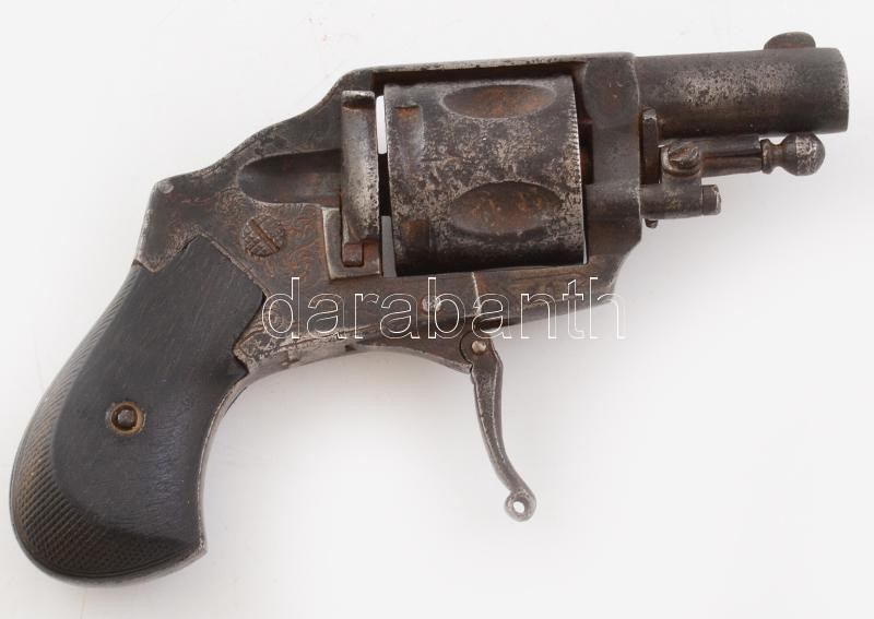 Női ridikül pisztoly colt típusú. XIX. sz. Liege. 12 cm Hatástalanított. rugó nélkül - Image 2