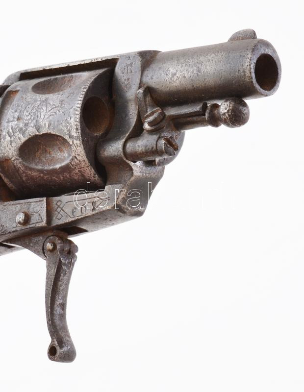Női ridikül pisztoly colt típusú. XIX. sz. Liege. 12 cm Hatástalanított. rugó nélkül - Image 3