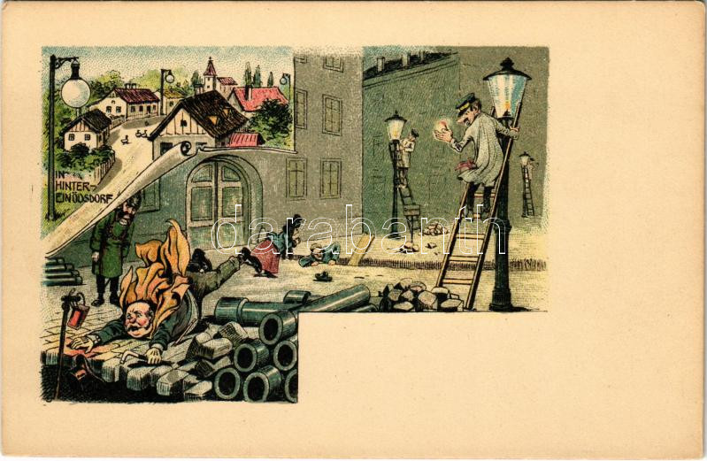 In Hintereinödsdorf / humour, litho (EK)