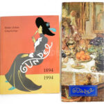 Halász-Láng: Gundel 1894-1994. Kiadói egészvászon kötés, papír védőborítóval + étlapok