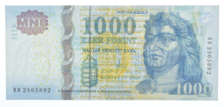 2009. 1000Ft 'DD 2565892' T:I- Adamo F55K3