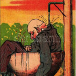 Du alter Drahrer! - ich kann's denken, Die frische Kur musst' oft anwenden / drunk man humour, litho (EK)