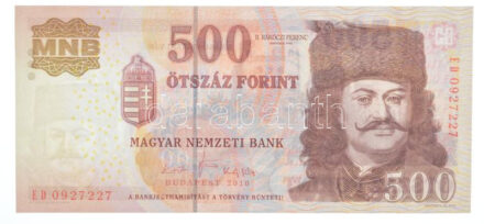 2010. 500Ft 'ED 0927227' T:I- Adamo F54H3