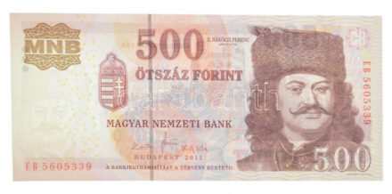 2011. 500Ft 'EB 5605339' T:I,I- Adamo F54J1