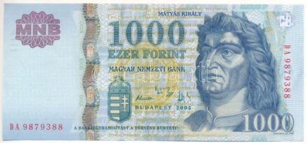 2005. 1000Ft 'DA 9879388' T:III szép papír Adamo F55F