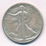 Amerikai Egyesült Államok 1945. 1/2$ Ag 'Walking Liberty' T:3 USA 1945. 1/2 Dollar Ag 'Walking Liberty' C:F Krause KM#142