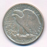 Amerikai Egyesült Államok 1945. 1/2$ Ag 'Walking Liberty' T:3 USA 1945. 1/2 Dollar Ag 'Walking Liberty' C:F Krause KM#142 - Image 2
