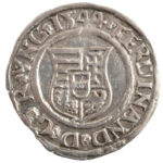 1544K-B Denár Ag 'I. Ferdinánd' (0,46g) T:1- patina Hungary 1544K-B Denar Ag 'Ferdinand I' (0,46g) C:AU patina Huszár: 935., Unger II.: 745.a