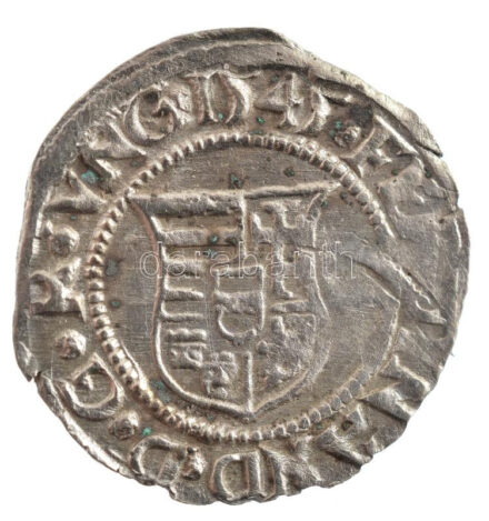 1545K-B Denár Ag 'I. Ferdinánd' (0,46g) T:1-,2 patina Hungary 1545K-B Denar Ag 'Ferdinand I' (0,46g) C:AU,XF patina Huszár: 935., Unger II.: 745.a