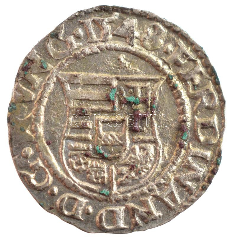 1545K-B Denár Ag 'I. Ferdinánd' (0,68g) T:1-,2 patina Hungary 1545K-B Denar Ag 'Ferdinand I' (0,68g) C:AU,XF patina Huszár: 935., Unger II.: 745.a