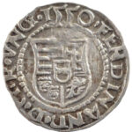 1550K-B Denár Ag 'I. Ferdinánd' (0,48g) T:1- patina Hungary 1550K-B Denar Ag 'Ferdinand I' (0,48g) C:AU patina Huszár: 935., Unger II.: 745.a