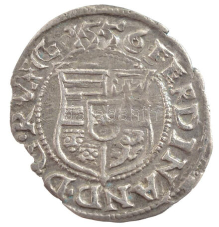 1556K-B Denár Ag 'I. Ferdinánd' (0,42g) T:2 kitörés Hungary 1556K-B Denar Ag 'Ferdinand I' (0,42g) C:XF crack Huszár: 935., Unger II.: 745.a