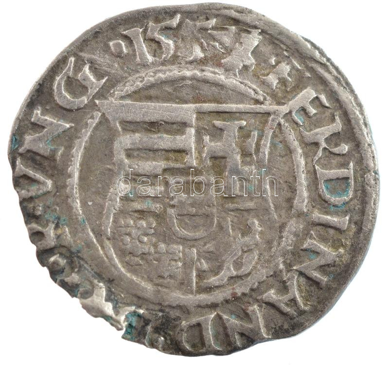 1557K-B Denár Ag 'I. Ferdinánd' (0,42g) T:2 kitörés Hungary 1557K-B Denar Ag 'Ferdinand I' (0,42g) C:XF crack Huszár: 935., Unger II.: 745.a