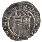 1563K-B Denár Ag 'I. Ferdinánd' (0,61g) T:2 patina Hungary 1563K-B Denar Ag 'Ferdinand I' (0,61g) C:XF patina Huszár: 936., Unger II.: 748.a