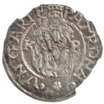 1566K-B Denár Ag 'Miksa' (0,35g) T:1-,2 kitörés Hungary 1566K-B Denar Ag 'Maximilian' (0,35g) C:AU,XF cracked Huszár: 992.,Unger II.: 766.a - Image 2