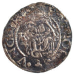1568K-B Denár Ag 'Miksa' (0,35g) T:1-,2 patina Hungary 1568K-B Denar Ag 'Maximilian' (0,35g) C:AU,XF patina Huszár: 992.,Unger II.: 766.a - Image 2