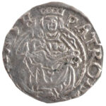 1570K-B Denár Ag 'Miksa' (0,51g) T:1-,2 patina Hungary 1570K-B Denar Ag 'Maximilian' (0,51g) C:AU,XF patina Huszár: 992.,Unger II.: 766.a - Image 2