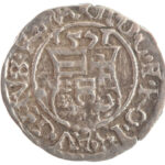 1571K-B Denár Ag 'Miksa' (0,51g) T:1- patina Hungary 1571K-B Denar Ag 'Maximilian' (0,51g) C:AU patina Huszár: 992.,Unger II.: 766.a