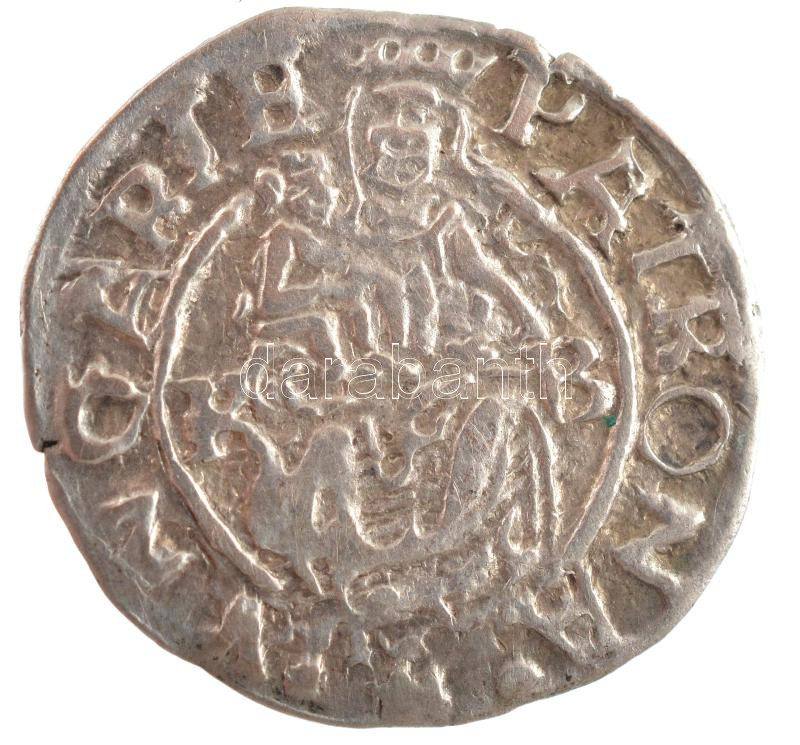 1571K-B Denár Ag 'Miksa' (0,51g) T:1- patina Hungary 1571K-B Denar Ag 'Maximilian' (0,51g) C:AU patina Huszár: 992.,Unger II.: 766.a - Image 2