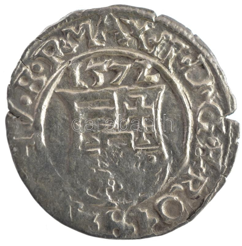 1572K-B Denár Ag 'Miksa' (0,45g) T:2 kis kitörések Hungary 1572K-B Denar Ag 'Maximilian' (0,45g) C:XF small cracks Huszár: 992.,Unger II.: 766.a