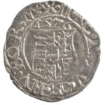 1576K-B Denár Ag 'Miksa' (0,49g) T:1-,2 patina Hungary 1576K-B Denar Ag 'Maximilian' (0,49g) C:AU,XF patina Huszár: 993.,Unger II.: 767.a