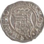1577K-B Denár Ag 'Miksa' (0,55g) T:1- patina Hungary 1577K-B Denar Ag 'Maximilian' (0,55g) C:AU patina Huszár: 993.,Unger II.: 767.a