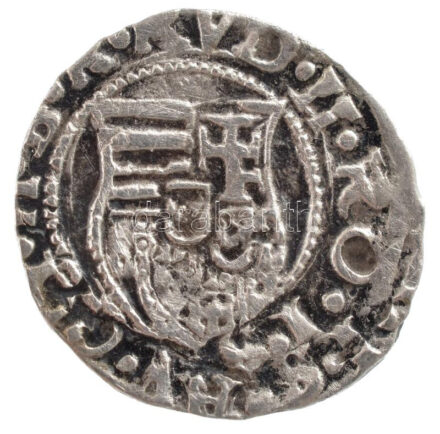 1581K-B Denár Ag 'Rudolf' (0,48g) T:2 patina Hungary 1581K-B Denar Ag 'Rudolf' (0,48g) C:XF patina Huszár: 1059.,Unger II.: 811.a