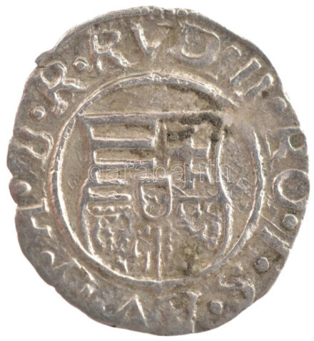 1582K-B Denár Ag 'Rudolf' (0,53g) T:1-,2 patina Hungary 1582K-B Denar Ag 'Rudolf' (0,53g) C:AU,XF patina Huszár: 1059.,Unger II.: 811.a