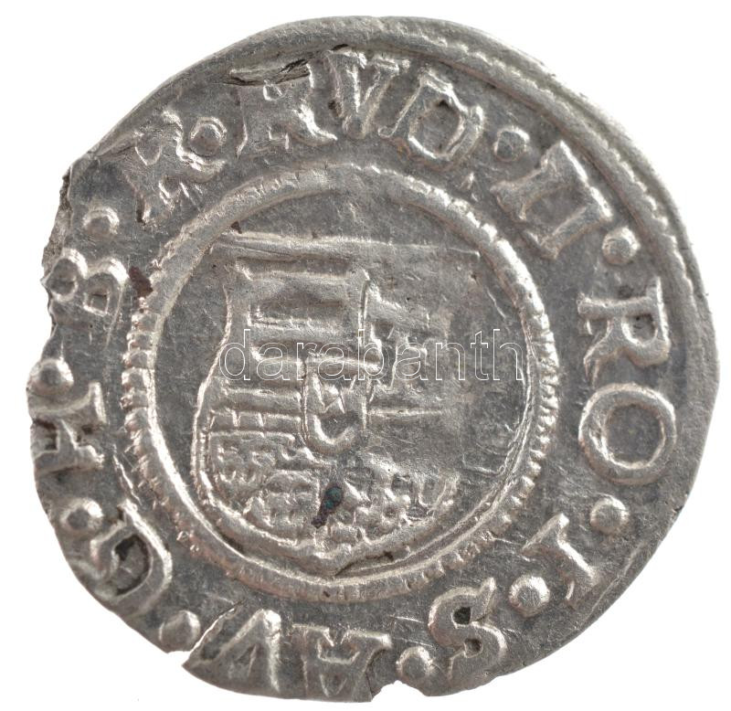 1586K-B Denár Ag 'Rudolf' (0,42g) T:1-,2 kis kitörés Hungary 1586K-B Denar Ag 'Rudolf' (0,42g) C:AU,XF small crack Huszár: 1059.,Unger II.: 811.a