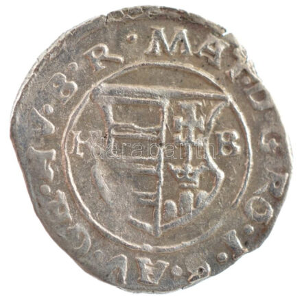 1615K-B Denár Ag 'II. Mátyás' (0,43g) T:1-,2 patina Hungary 1615K-B Denar Ag 'Matthias II' (0,43g) C:AU,XF patina Huszár: 1141., Unger II.: 870.