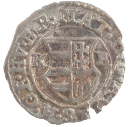 1618K-B Denár Ag 'II. Mátyás' (0,34g) T:1-,2 kitörés, patina Hungary 1618K-B Denar Ag 'Matthias II' (0,34g) C:AU,XF crack, patina Huszár: 1141., Unger II.: 870.