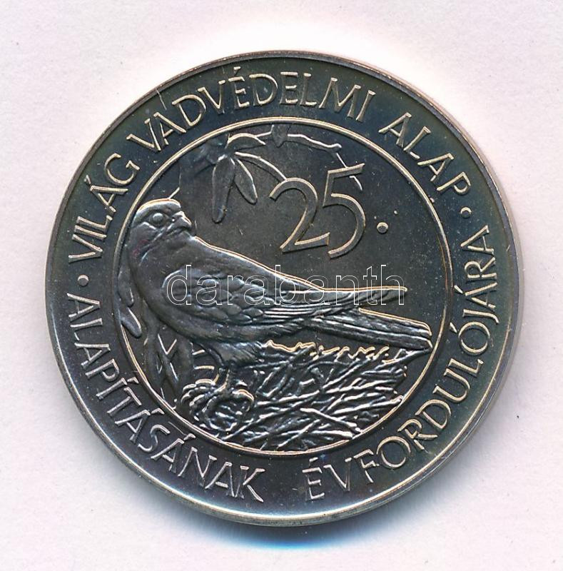 1988. 50Ft Cu-Ni 'Világ Vadvédelmi Alap - Kékvércse' T:BU patina Adamo EM101