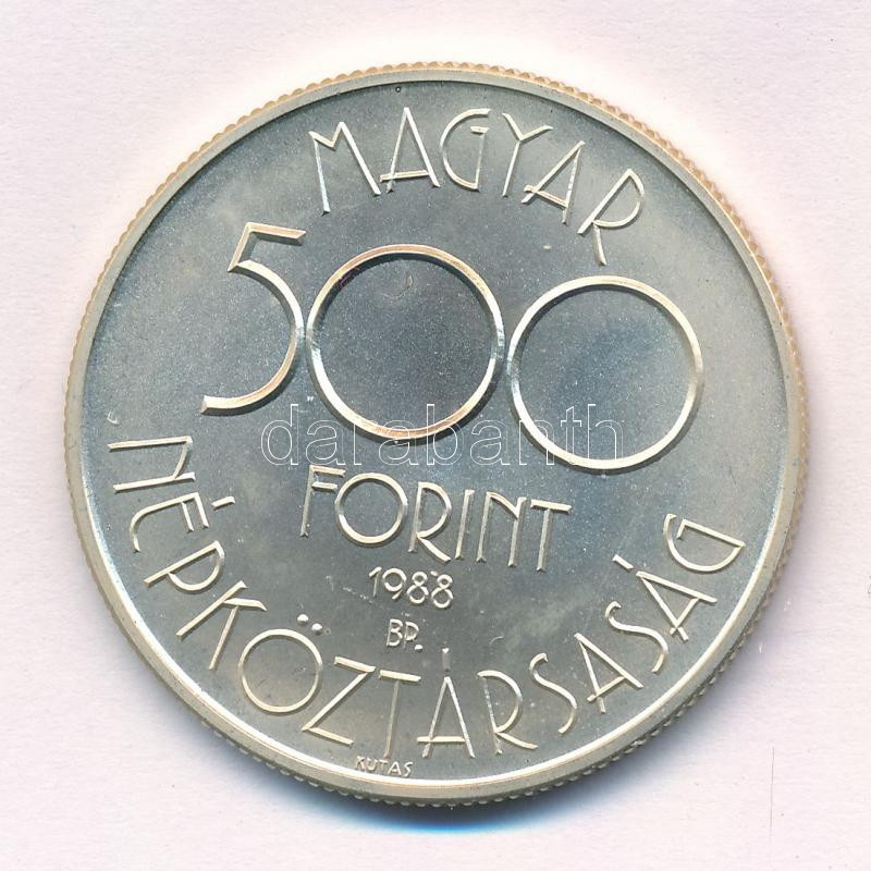 1988. 500Ft Ag '1990. Labdarúgó Világbajnokság - három játékos' T:BU Adamo EM106 - Image 2