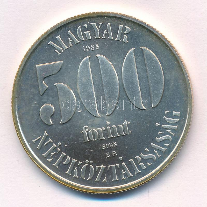 1988. 500Ft Ag 'Labdarúgó Európa-Bajnokság' T:BU kis patina Adamo EM104
