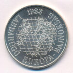 1988. 500Ft Ag 'Labdarúgó Európa-Bajnokság' T:BU kis patina Adamo EM104 - Image 2
